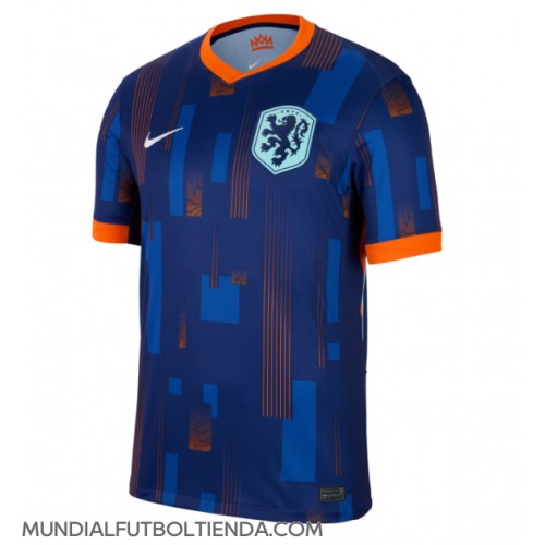 Camiseta Países Bajos Segunda Equipación Replica Eurocopa 2024 mangas cortas